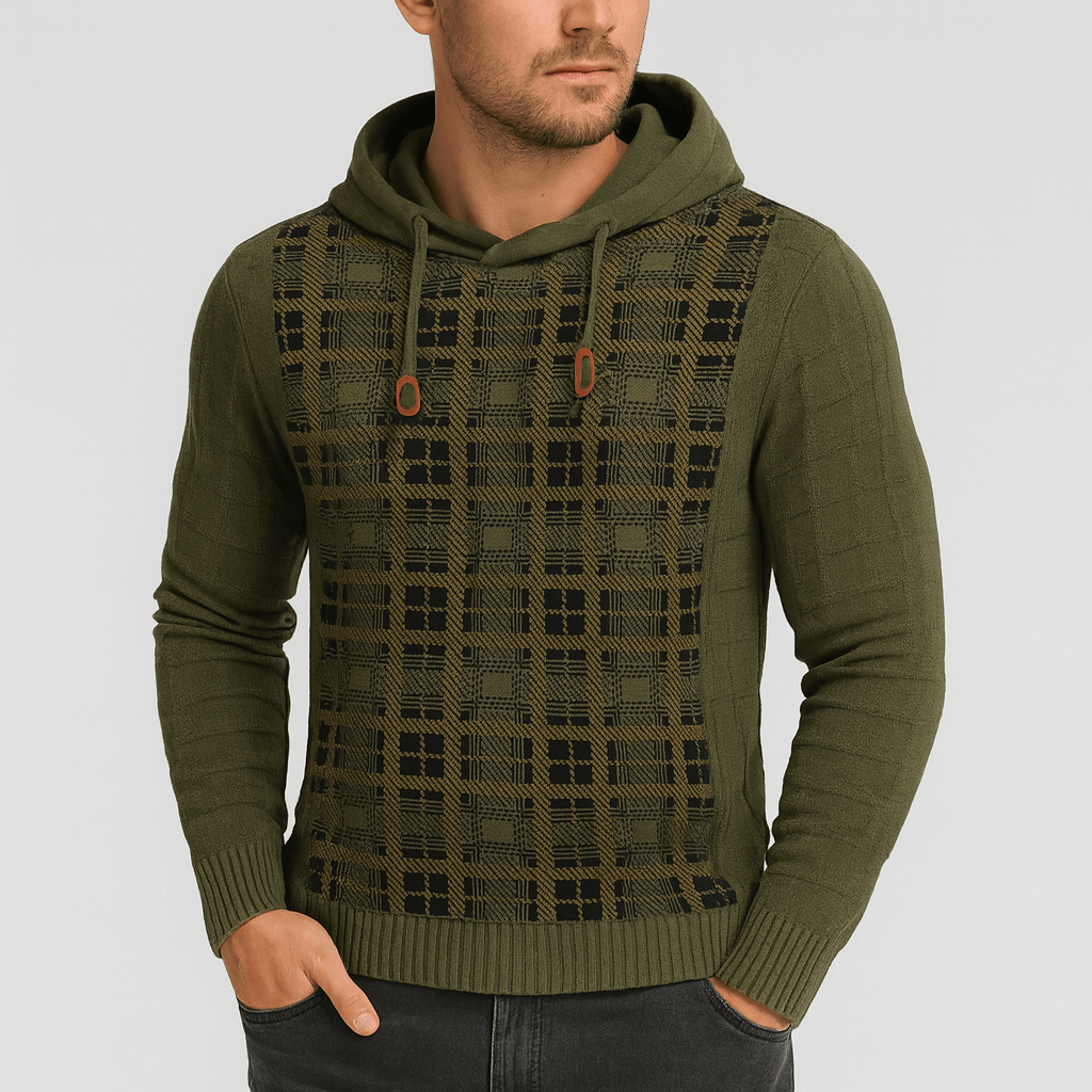 From Toscana | Bold checkered knitted sweater