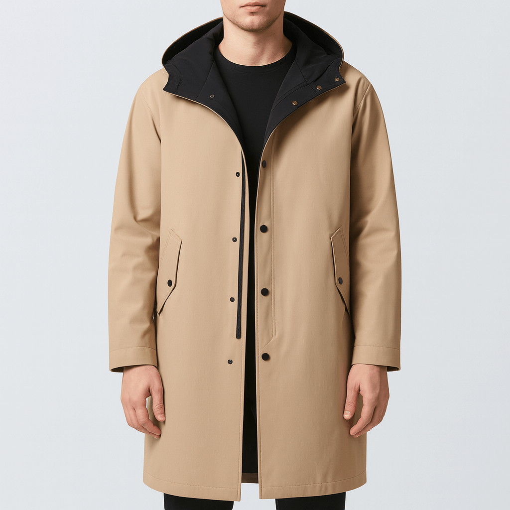 From Toscana | Relaxed fit hooded coat with two-tone lining