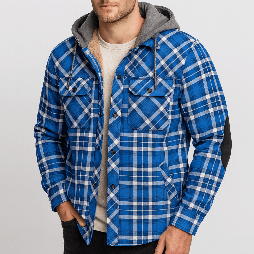From Toscana | Checked hooded jacket