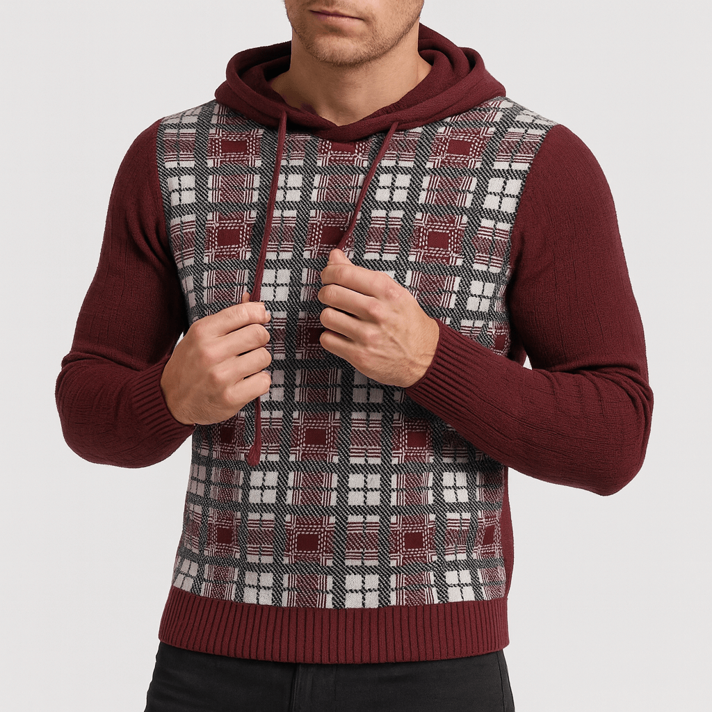 From Toscana | Bold checkered knitted sweater