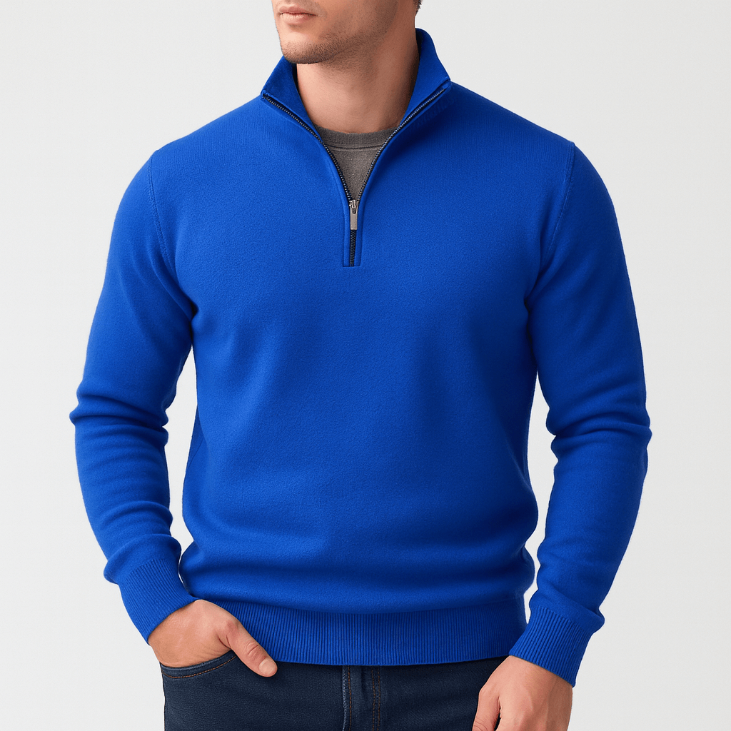 From Toscana | Breathable half-zip sweater