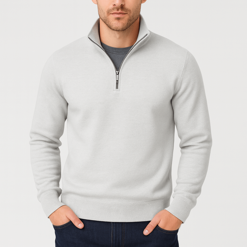 From Toscana | Breathable half-zip sweater